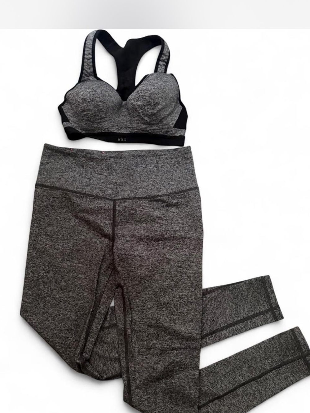 Y2K Victoria's Secret VSX Heather Gray High-Waist Leggings